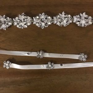 Maria Elena bridal headband or belt